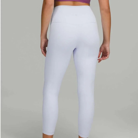 Lululemon Align Double Lined High Rise Legging  Pant 21" Pastel Blue Size 4 - Picture 3 of 8